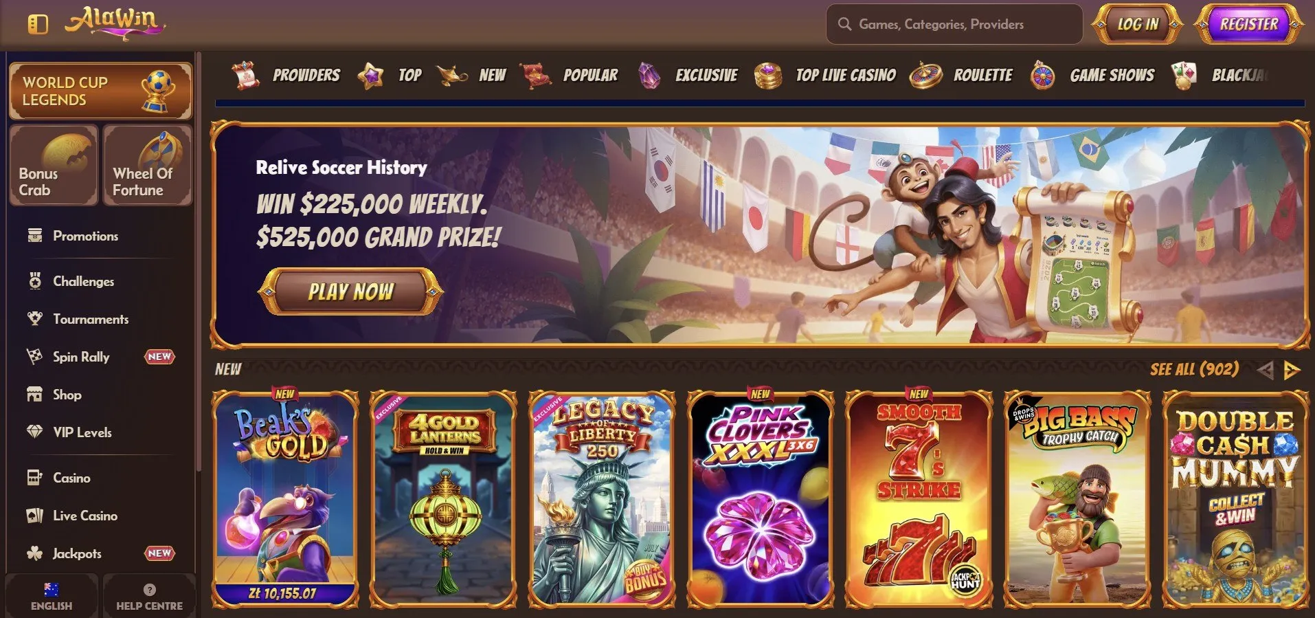 AlaWin Bonuses